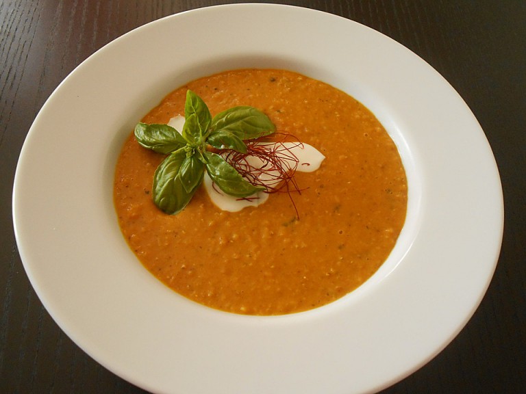 Rote Linsen Kokos Suppe